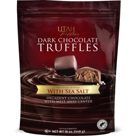 Truffle Bites, Dark Chocolate with a hint of Sea Salt (16 oz Bag / 32 ct)