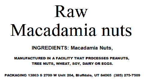 Macadamias, Raw Pieces Style 4 (14 oz)