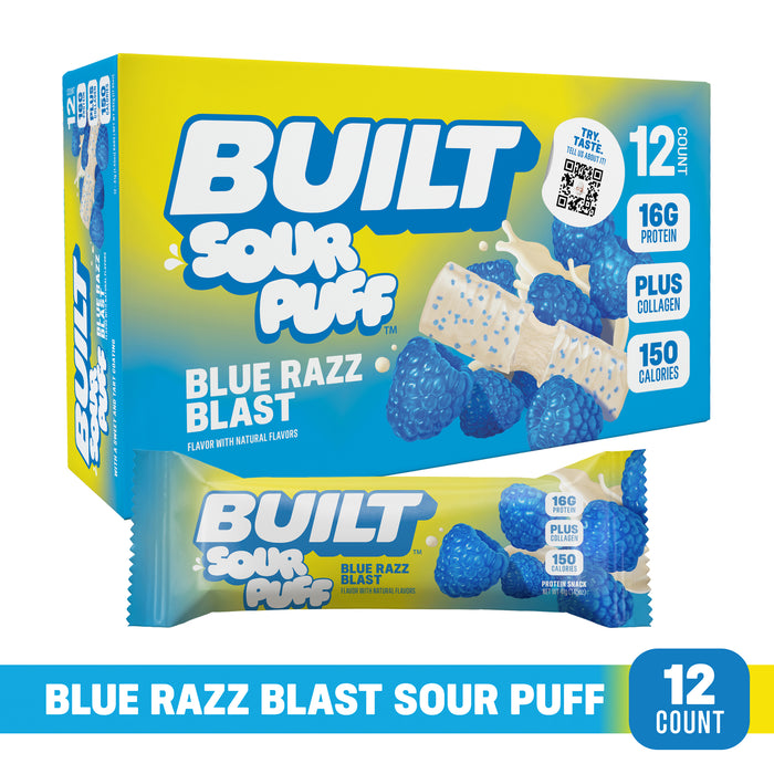 Built Bar Puffs | Blue Razz Blast Sour