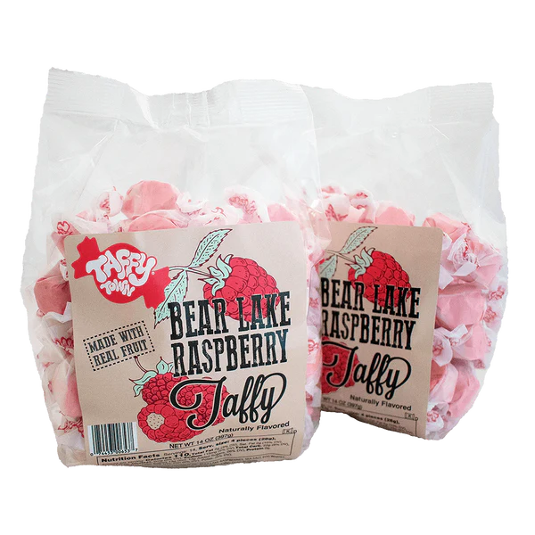 Salt Water Taffy, Bear Lake Raspberry (12 oz bag) — The Nut Garden