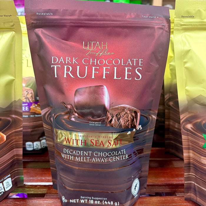 Truffle Bites, Dark Chocolate with a hint of Sea Salt (16 oz Bag / 32 ct)