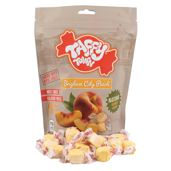 Salt Water Taffy, Brigham City Peach  (12 oz bag)