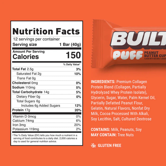Built Bar Puffs | Peanut Butter Cup