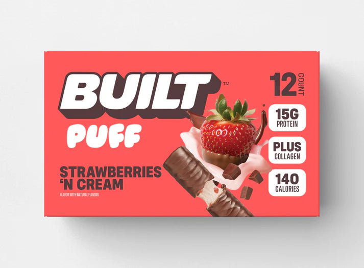 Built Bar Puffs |  Strawberries 'N Cream