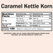 Kettle Corn, Caramel Popcorn Nutrition facts