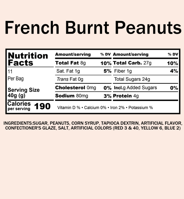 French Burnt Peanuts | Crunchy Candy Peanut Snack Treat