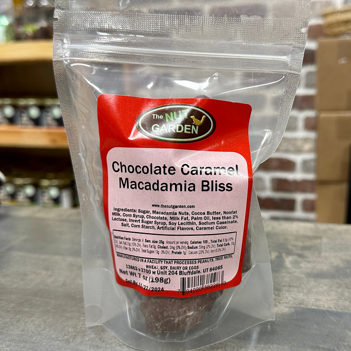Macadamias, Chocolate Caramel Clusters (7 oz)