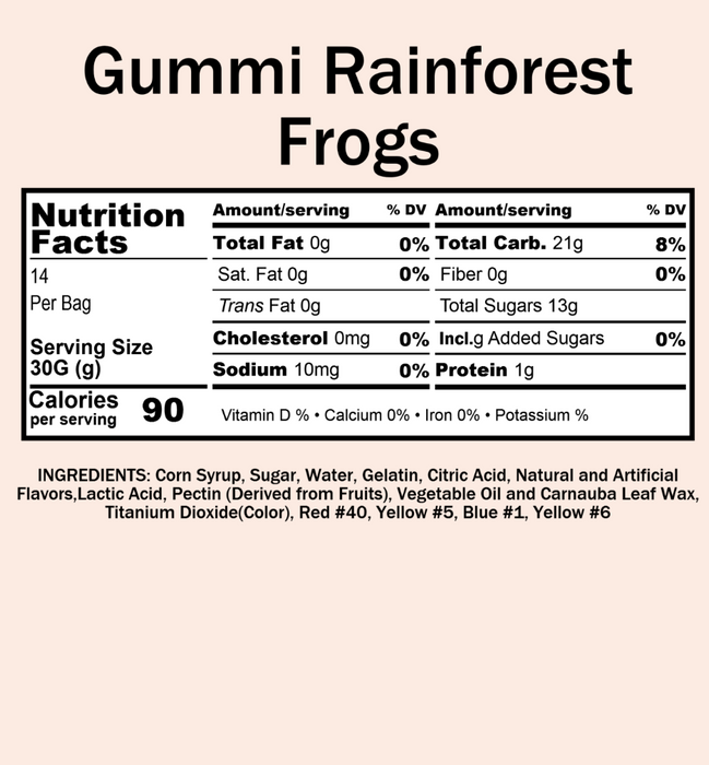 Gummi Rainforest Frogs (12 oz)