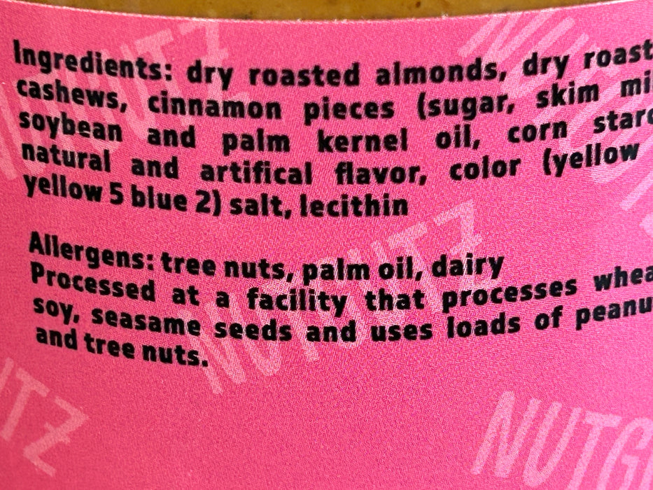 NUTGUTZ nut butter | CINNAMUNCH