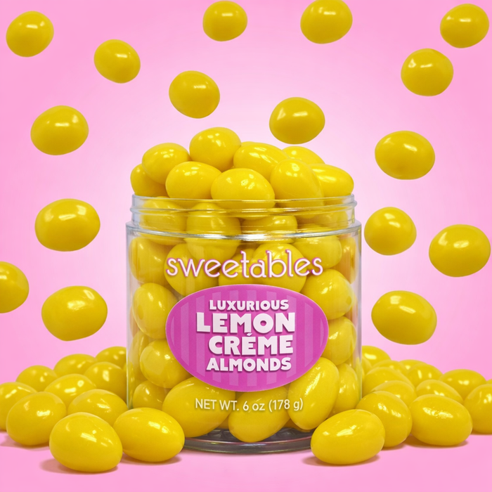 Sweetables Candy Jars | Lemon Luxurious Creme Almonds