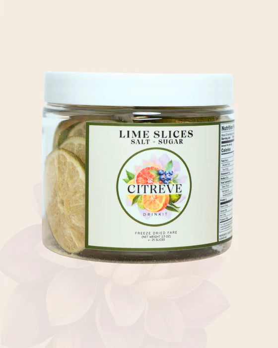 Citreve Freeze Dried Lime Slices w/Kosher Salt + Sugar Taste (2.3oz)