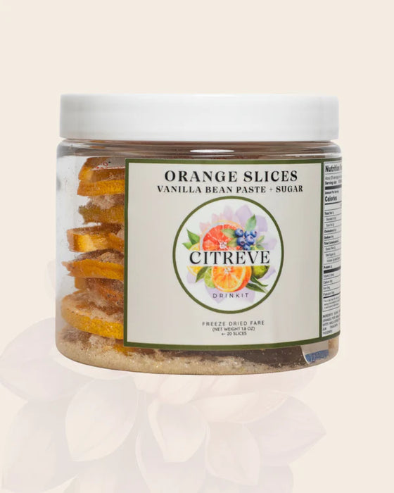 Citreve Freeze Dried Orange Slices w/Vanilla Paste + Sugar Taste (1.8oz)