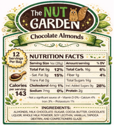 Almonds, Milk Chocolate (12 oz)