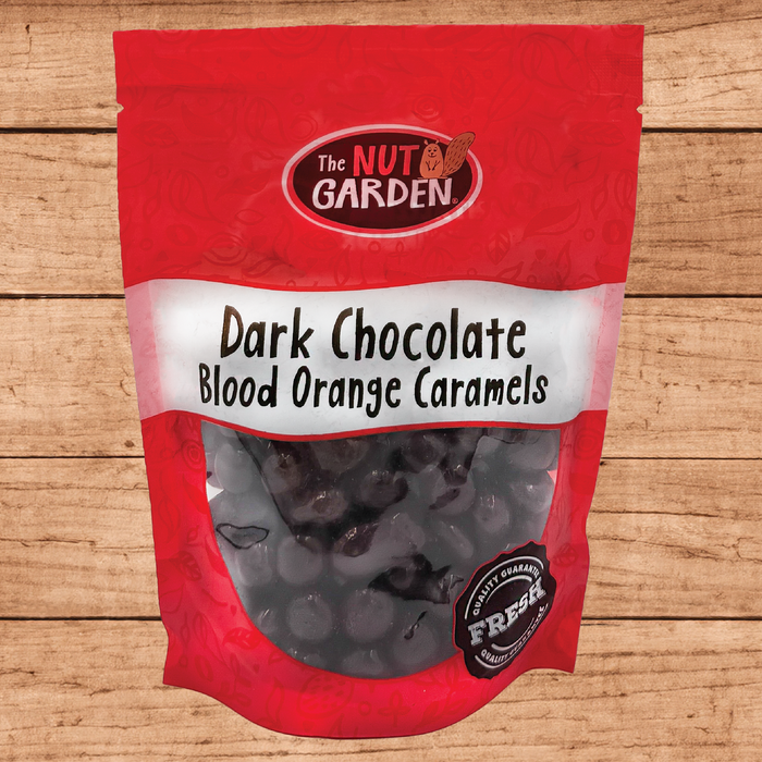 Caramels, Blood Orange Dark Chocolate (12 oz)