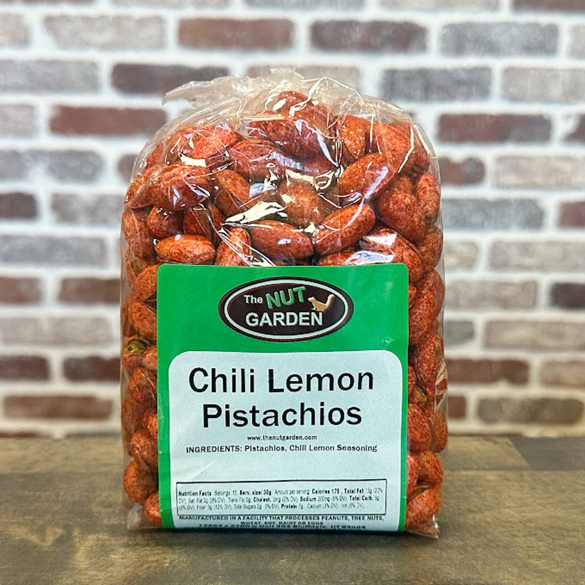 Pistachios, In Shell, Chili Lemon Roasted (14 oz) — The Nut Garden