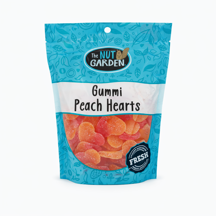 Gummi Peach Hearts (12 oz)