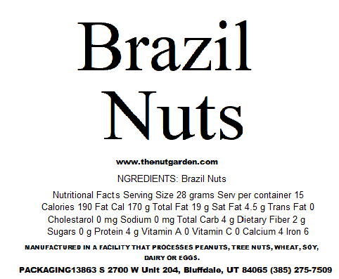 Brazil Nuts, Raw (15 oz) - The Nut Garden