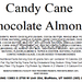 Almonds, Chocolate Candy Cane (14 oz) - The Nut Garden