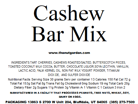 Cashew Bar Mix 14 oz