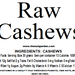 Cashews, Raw (14 oz) - The Nut Garden