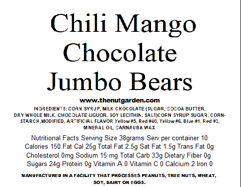 Chili Mango Milk Chocolate Covered Bears (14 oz)