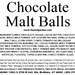 Malt Balls, Chocolate (13 oz) - The Nut Garden