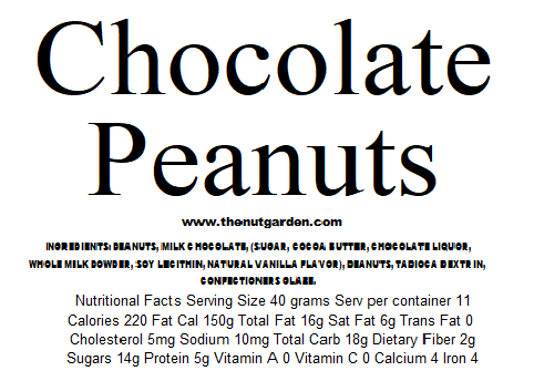 Peanuts, Milk Chocolate (14 oz) - The Nut Garden