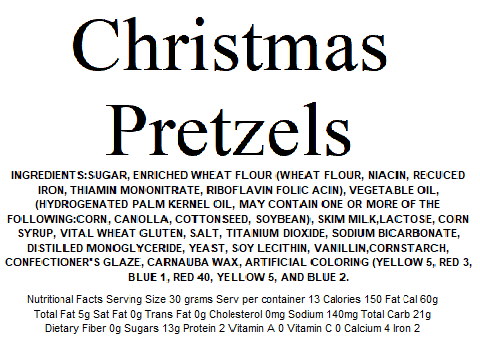 Pretzels, Christmas Tree (14 oz)