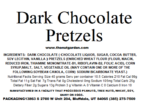 Bulk Pretzels, Dark Chocolate