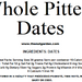 Dates, Whole Pitted, Deglet Noor (14 oz) - The Nut Garden