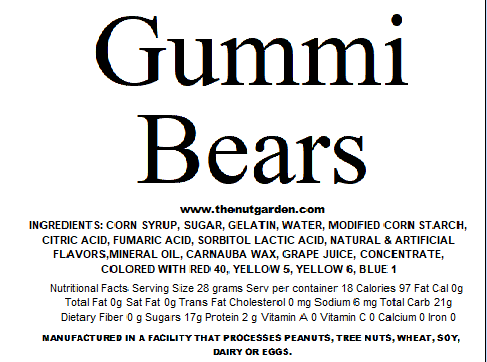 Gummy Bears (14 oz) - The Nut Garden