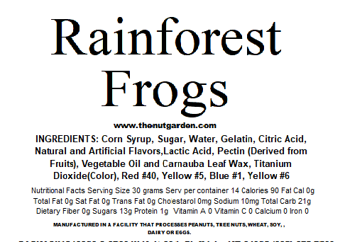 Gummy Rainforest Frogs (15 oz)