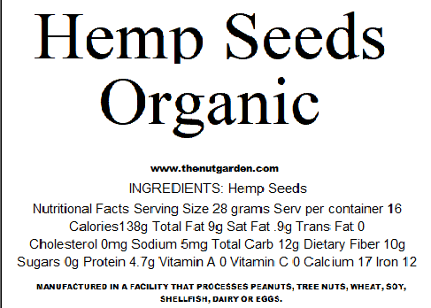 Hemp Seeds, Organic (14 oz)