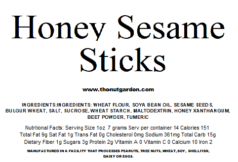 Sesame Sticks, Honey Roasted (14 oz)