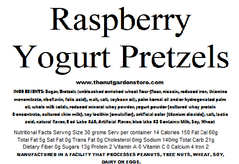 Pretzels, Raspberry Yogurt (14 oz) - The Nut Garden