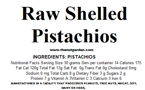 Pistachios, Shelled Raw (15 oz)