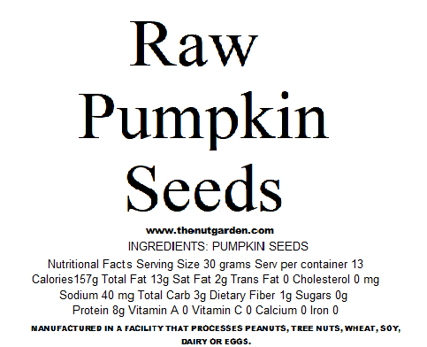 Pumpkin Seeds, Raw (14 oz) - The Nut Garden
