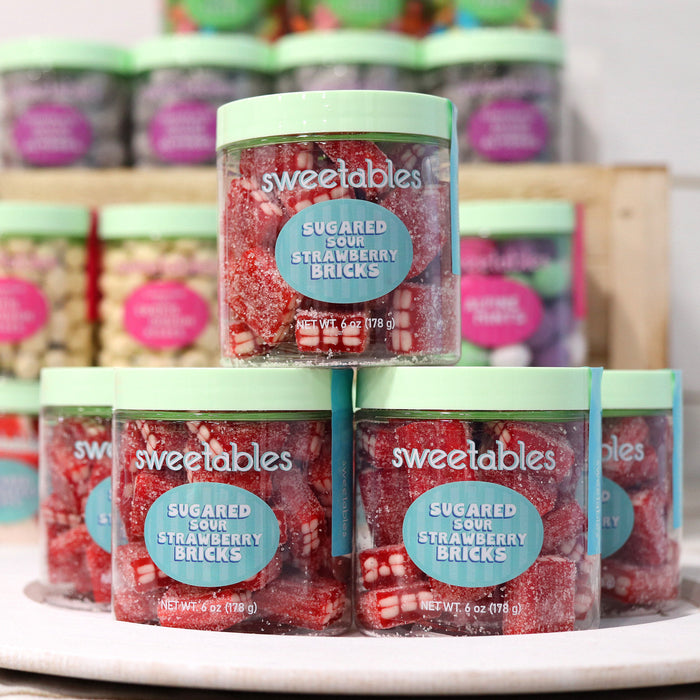 Sweetables | Sugared Sour Strawberry Bricks
