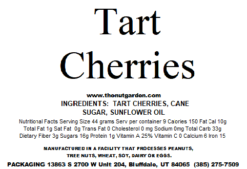 Cherries, Tart and Tasty (15 oz) - The Nut Garden