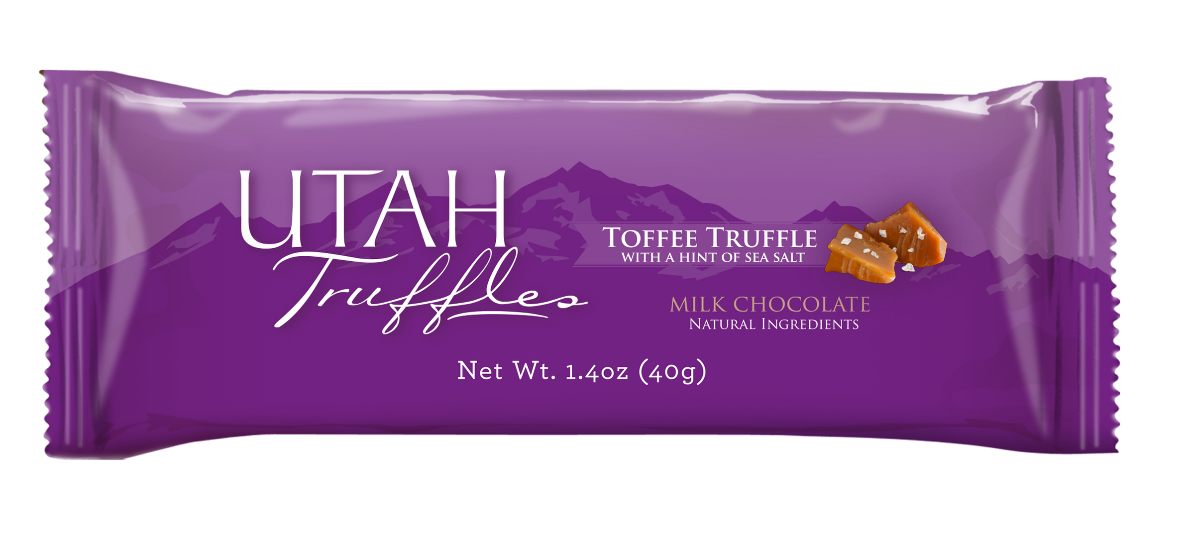 Utah Truffles | Milk chocolate Truffle Bars | Toffee (1 Individual Bar