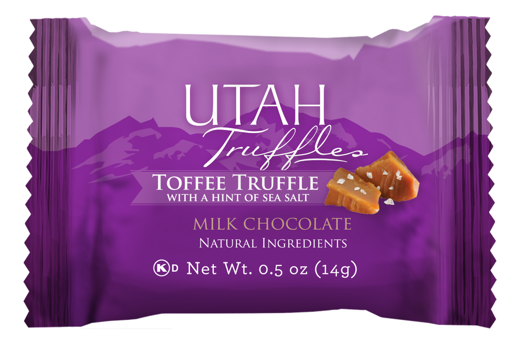 Truffle Bites, Toffee Milk Chocolate with a hint of Sea Salt (50 count) - The Nut Garden
