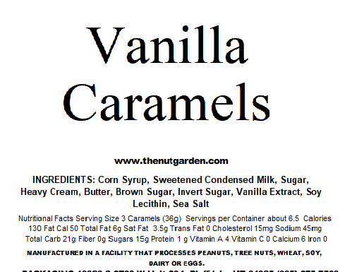 Caramels, Vanilla (8 oz bag)