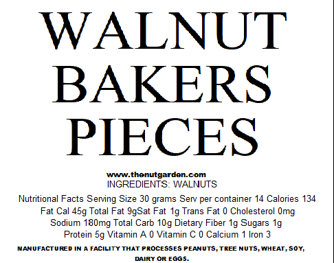 Walnuts, Bakers Pieces (14 oz)