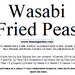 Wasabi Fried Peas (15 oz) - The Nut Garden