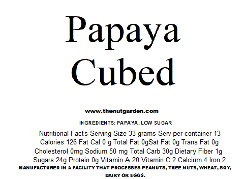Natural Papaya (14 oz) - The Nut Garden