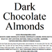 Almonds, Dark Chocolate Covered (14 oz ) - The Nut Garden