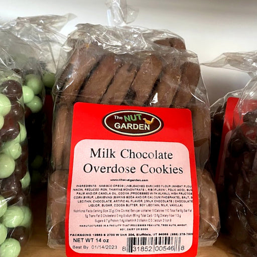 Overdose Cookies, Milk Chocolate (14 oz) - The Nut Garden