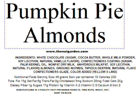 Almonds, Pumpkin Pie (14 oz)