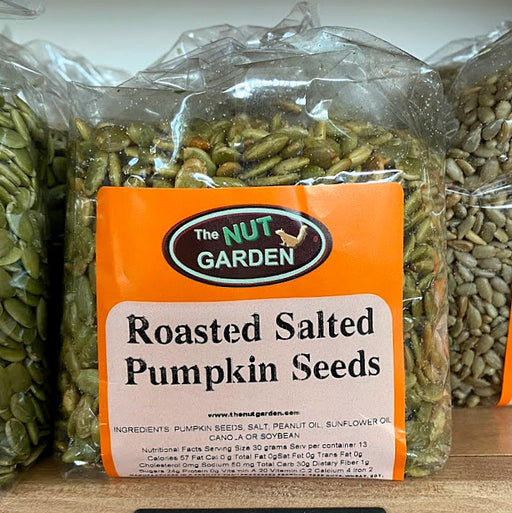 Pumpkin Seeds, Roasted and Salted, Shelled (14 oz) - The Nut Garden