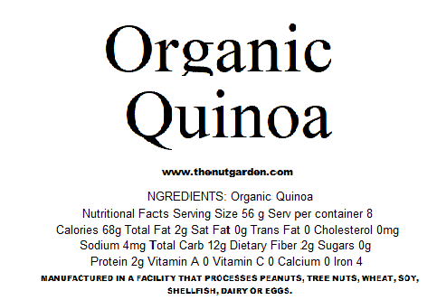 Quinoa, Organic (14 oz) - The Nut Garden